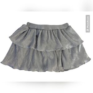 Disney Encanto Girl Sparkle Silver Ruffle Skirt For Girl Size 4T